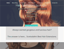 Tablet Screenshot of hairextensionscottsdale.com